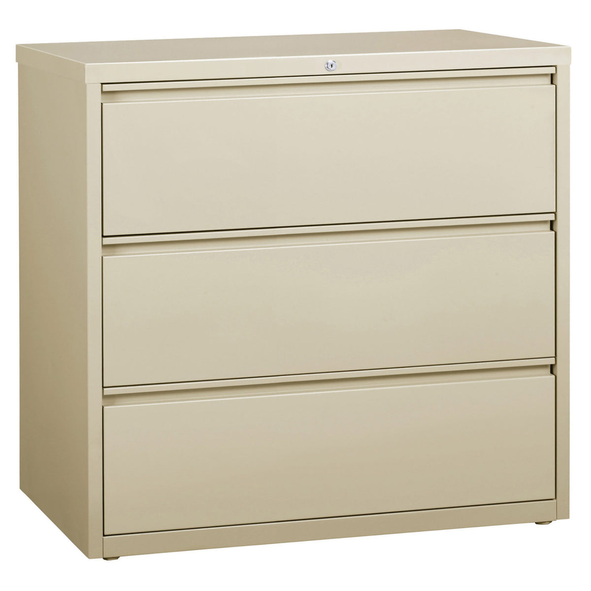 OfficeSource Steel Lateral File Collection 3 Drawer Lateral File Cabinet, 42" Wide (OSL3DRW42)