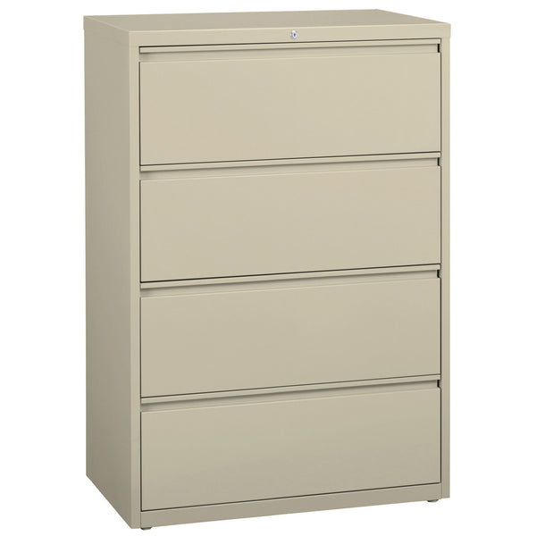 OfficeSource Steel Lateral File Collection 4 Drawer Lateral File Cabinet, 30" Wide (OSL4DRW30)