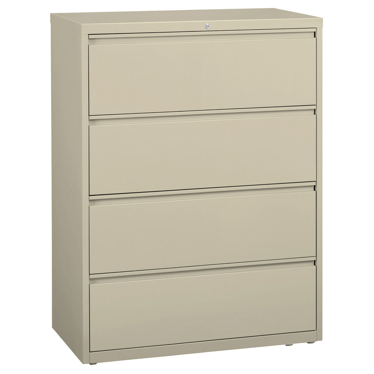 OfficeSource Steel Lateral File Collection 4 Drawer Lateral File Cabinet, 42" Wide (OSL4DRW42)