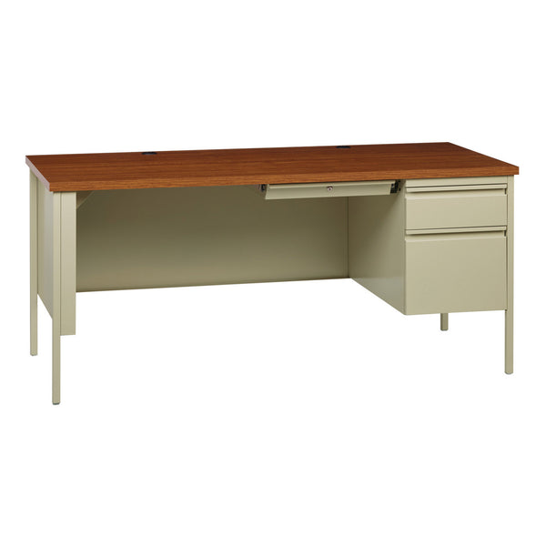 OfficeSource Raleigh 66"W Single Right Pedestal Desk (OSSP6630)