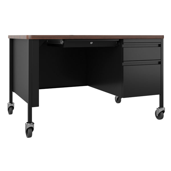 OfficeSource Whitley 48"W Mobile Double Pedestal Teacher's Desk (OSTSM4830)