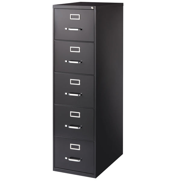OfficeSource Steel Vertical File Collection 5 Drawer Vertical File Cabinet, 26.5" Deep, Legal (OSV5LG26H)