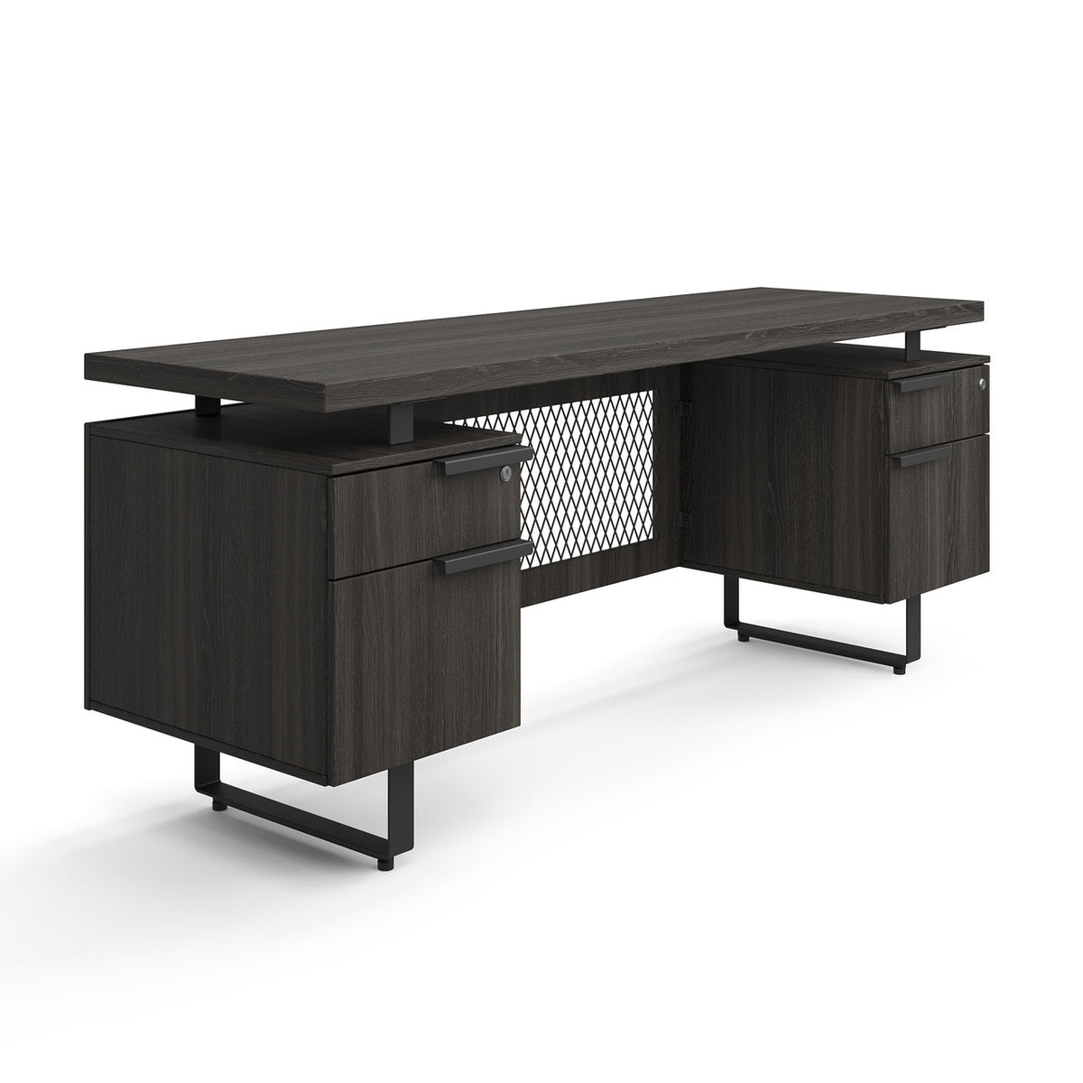 OfficeSource Palisades Double Pedestal Credenza (EV7224CGG)