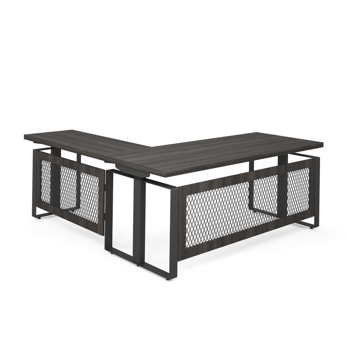 OfficeSource Palisades L Shape Electric Height Adjustable Desk (EVH100GG)