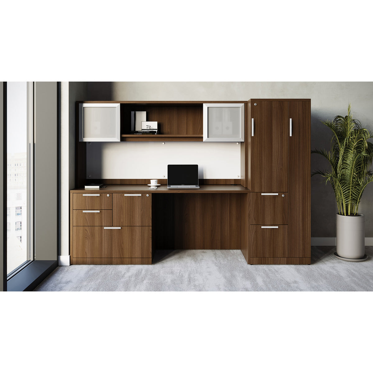 OfficeSource OS Laminate Collection Simple Desk Typical - OSTYP154