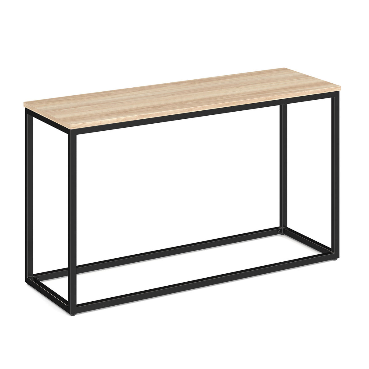 OfficeSource Lenox 16"x48" Console Table with Black Metal Base (OSOT1648Z)