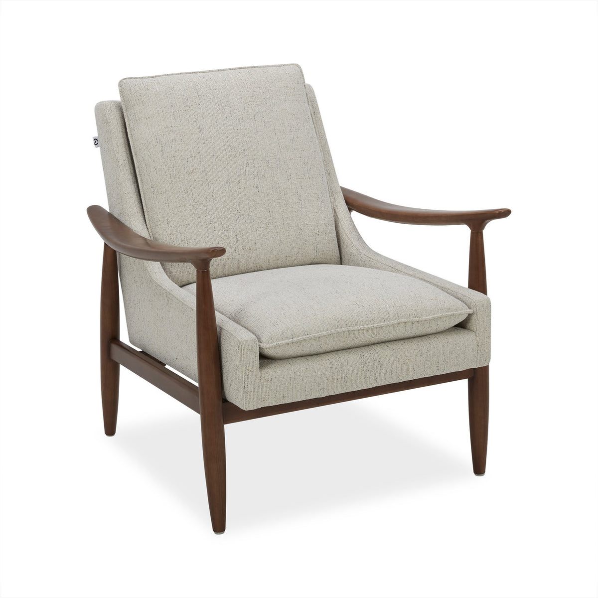 OfficeSource Mira Wood Arm Upholstered Lounge Chair (OSRL3001)