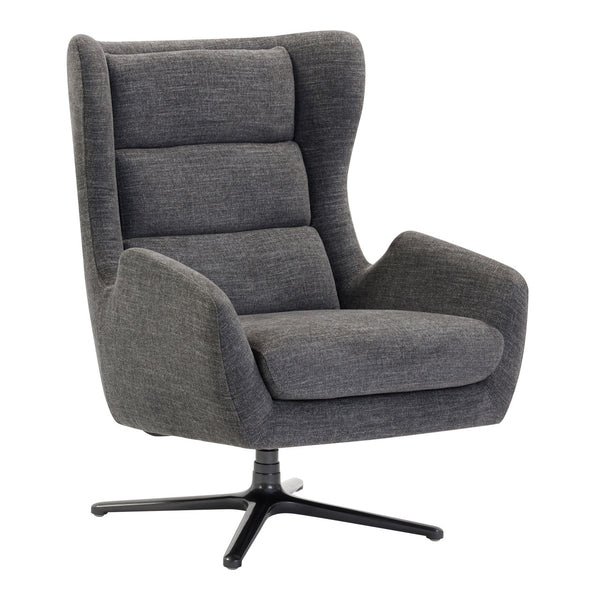 OfficeSource Lincoln High Back Upholstered Swivel Lounge Chair (OSRL3007FGC)