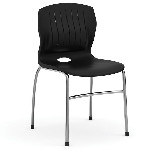 OfficeSource Slash Armless Guest Stack Chair with Chrome Frame (OSSN6019)