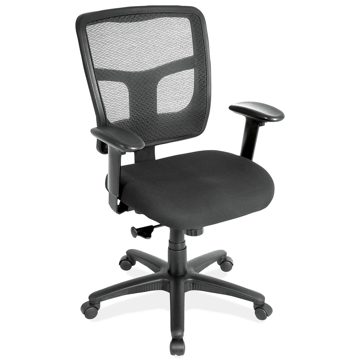 OfficeSource Crusader Mesh Back, Basic Task Chair w/Arms & Black Frame (OSTW8902FBK)