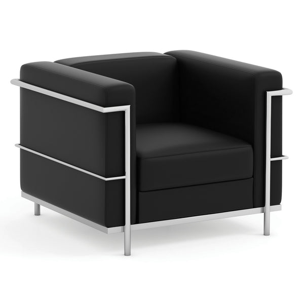 OfficeSource Madison Club Chair with Chrome Frame (OSRL3024P)