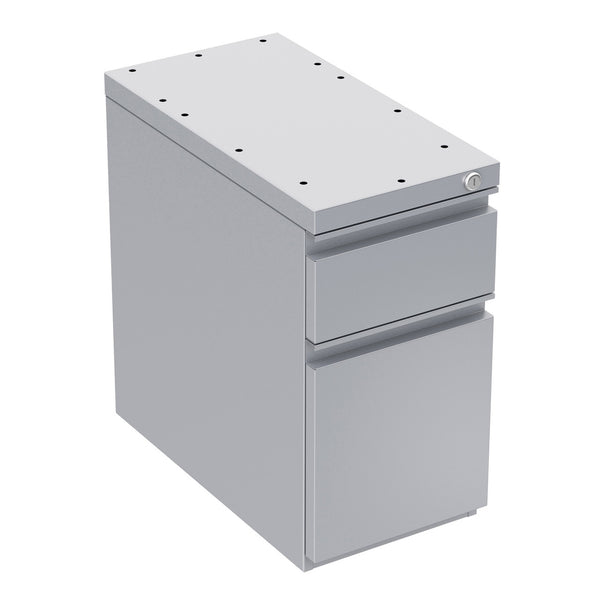 OfficeSource Metal Pedestals 2 Drawer Hanging Mini Pedestal (OSCMPBF)