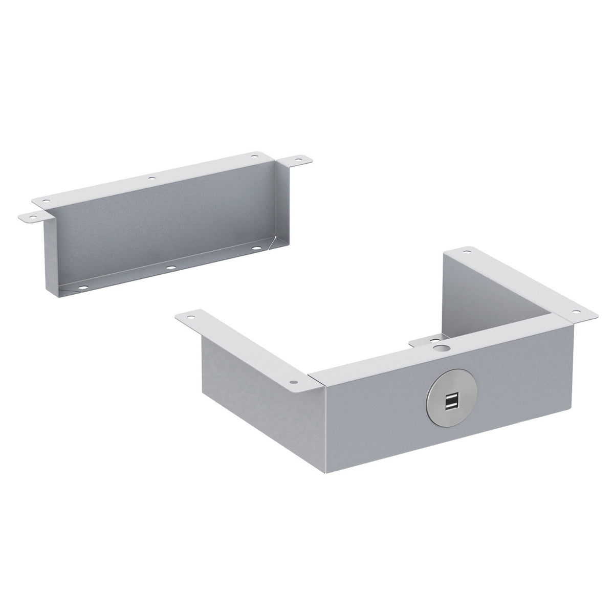 OfficeSource Metal Pedestals Hanging Bracket with USB for OSCMPBF (OSCMPHBUSB)