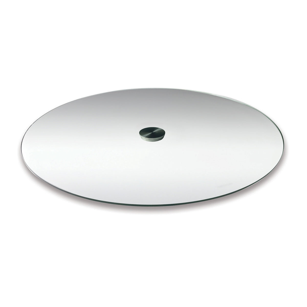 OfficeSource OS Reception Tables 36" Round Clear Glass Top (OSGT36RCLEARCL)
