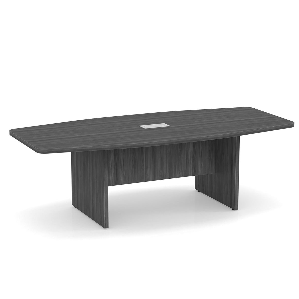 OfficeSource OS Conference Tables Boat Shaped Conference Table with Slab Base - 95" (OS236)