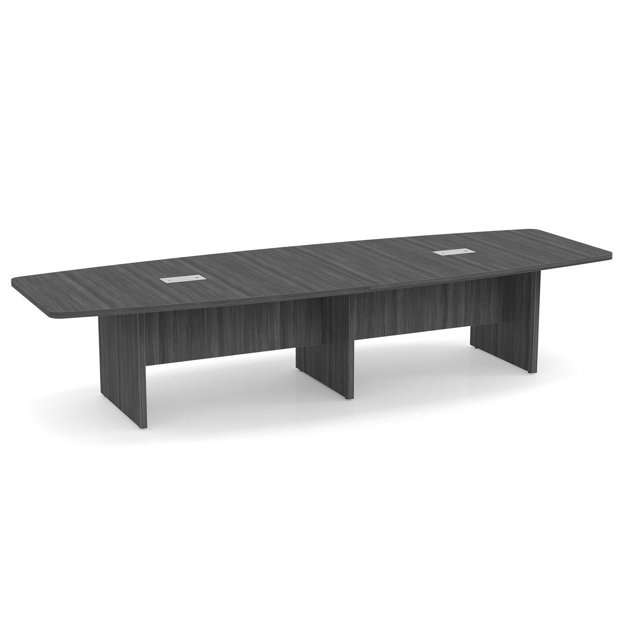 OfficeSource OS Conference Tables Boat Shaped Conference Table with Slab Base (OS238)