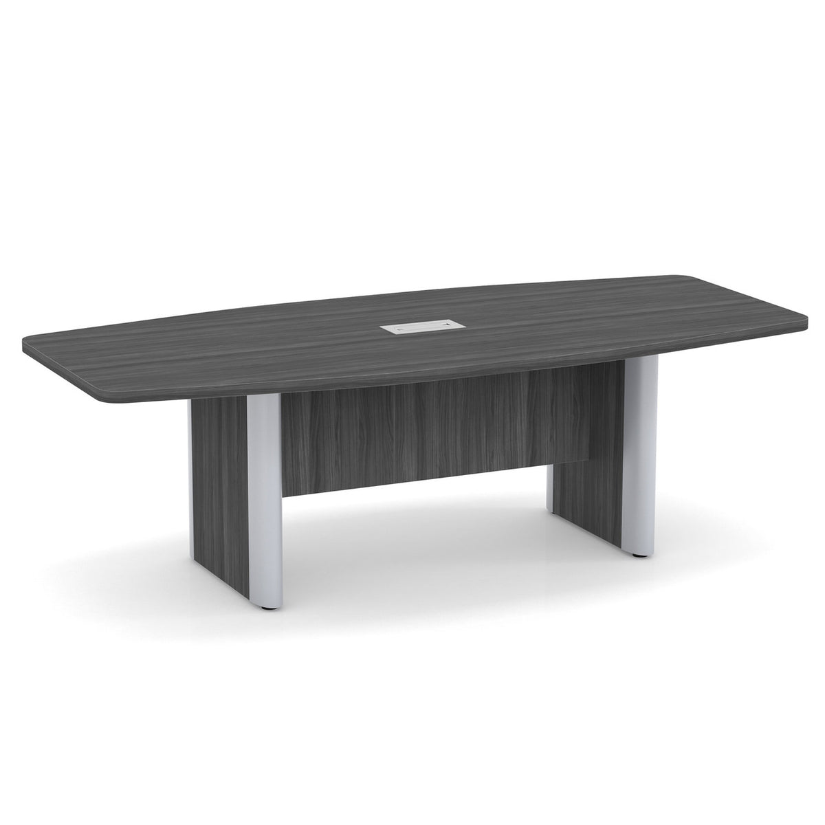 OfficeSource OS Conference Tables Boat Shaped Conference Table with Elliptical Base - 8' (OSELP236)