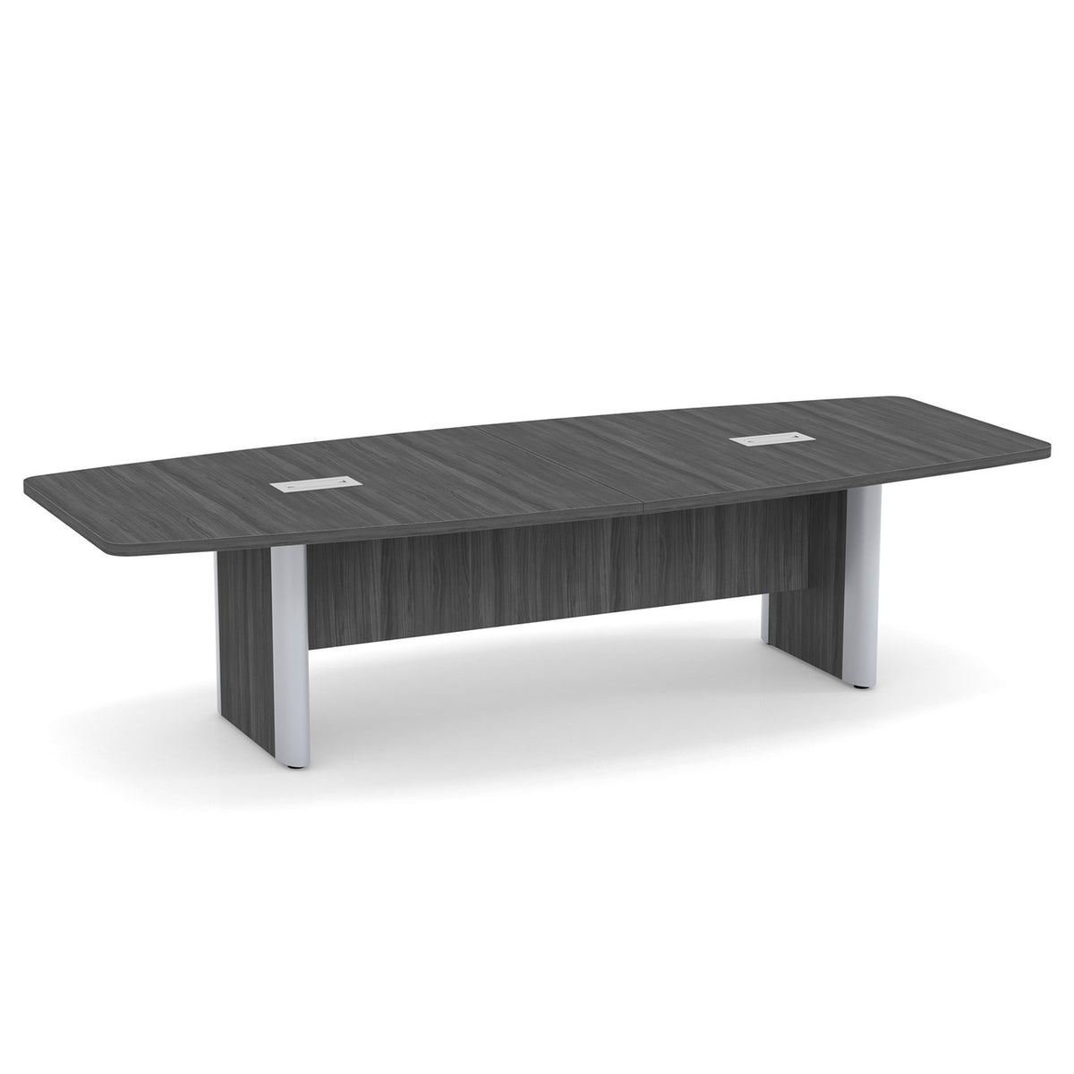 OfficeSource OS Conference Tables Boat Shaped Conference Table with Elliptical Base - 10' (OSELP237)