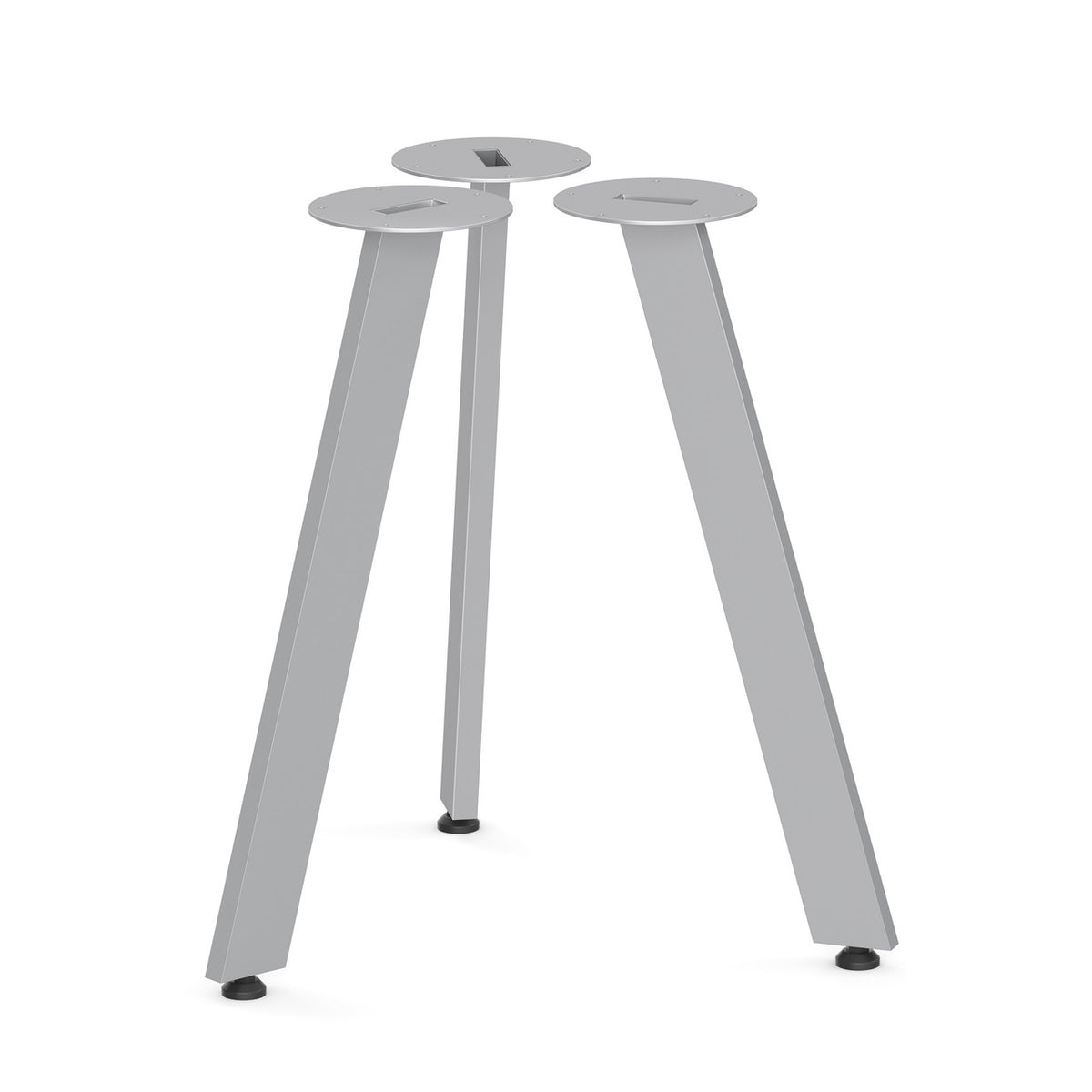 OfficeSource Conference/Multi-Purpose Tables Single V-Leg (3 shown) (OSTVLEG128SI)