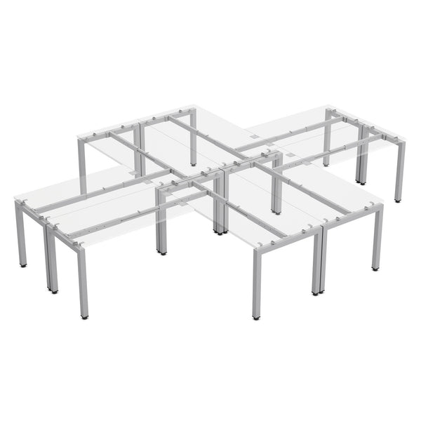 OfficeSource Variant 48"D Multi-Person Workstation - Unite Style (OSTYP337SI)