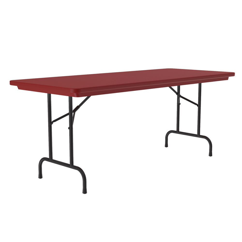 OfficeSource Colorful Blow Mold Folding Tables Fixed Height Blow Mold Table - 60" x 30" (R3060)