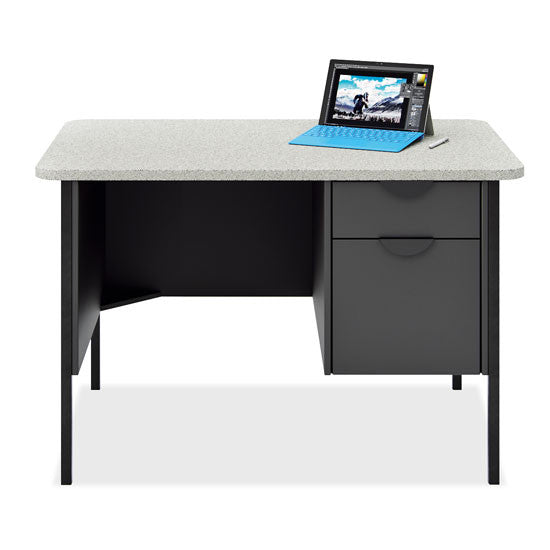 Candex Teacher's Single Hanging Pedestal Desk - 43"W x 24"D