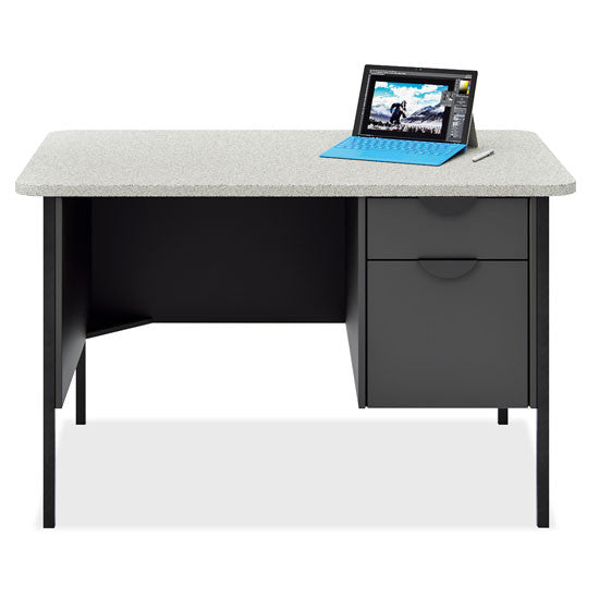 Candex Teacher's Single Hanging Pedestal Desk - 48"W x 30"D
