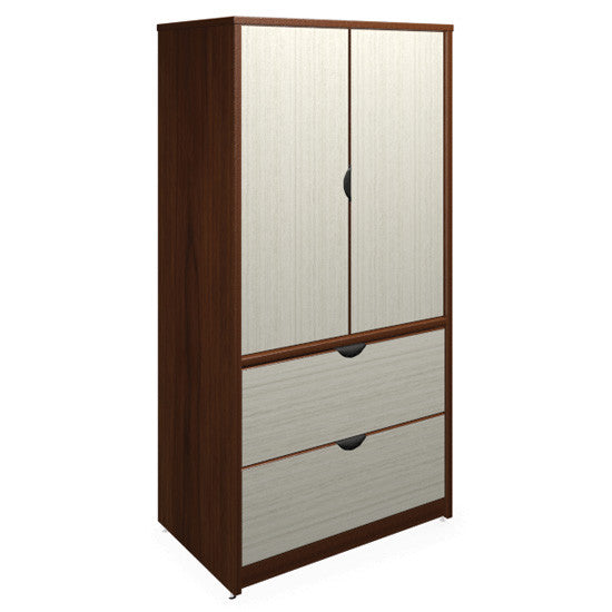 Candex 2 Drawer Lateral, 2 Door Storage with Locks - 72'' H