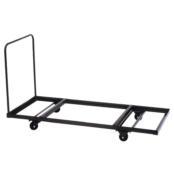 OfficeSource Melamine Folding Tables Flat Stacking Rectangular Table Truck (T3072BR)