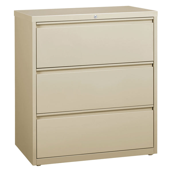 OfficeSource Steel Lateral File Collection 3 Drawer Lateral File Cabinet, 30" Wide (OSL3DRW30)