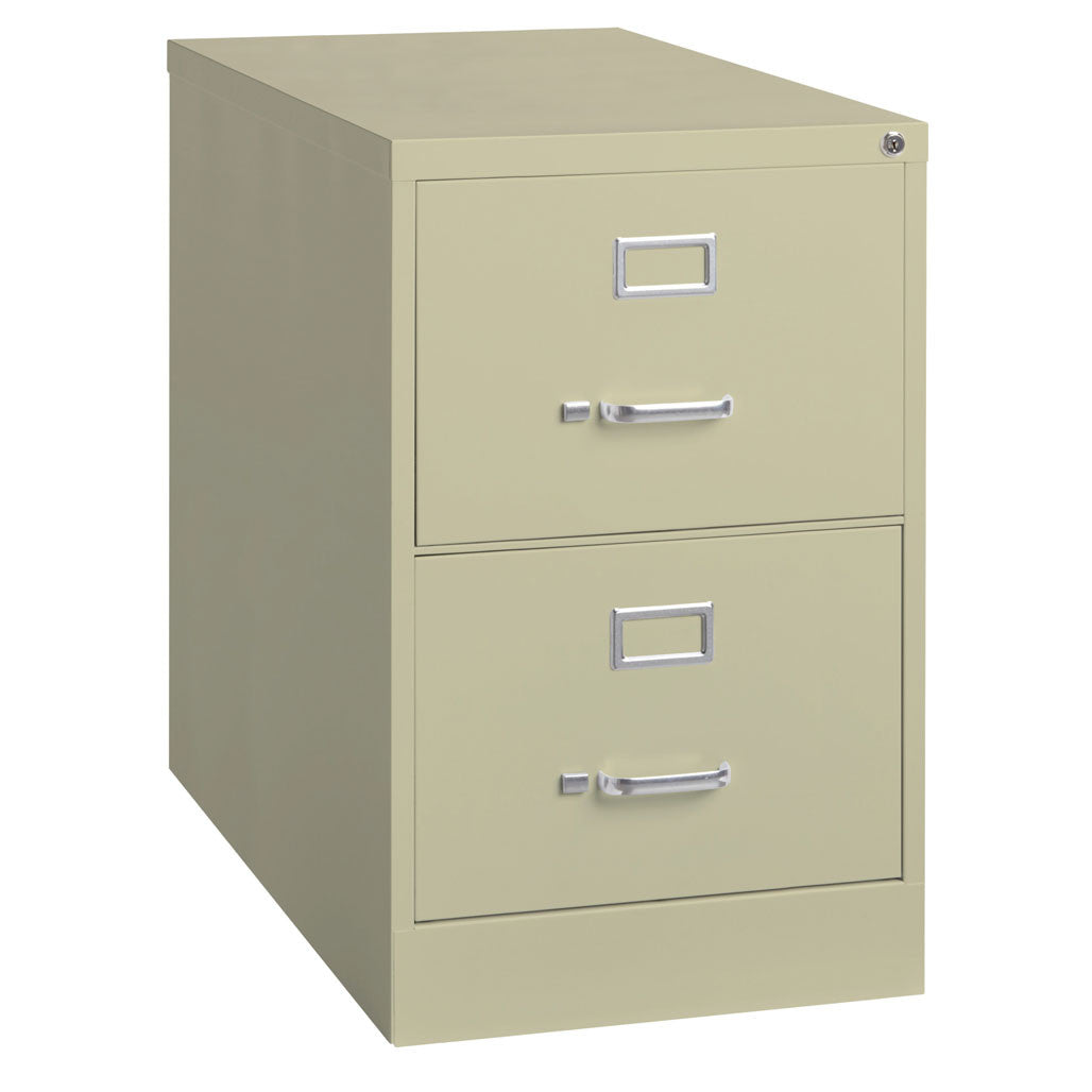OfficeSource Steel Vertical File Collection 2 Drawer Vertical File Cabinet, 26.5" Deep, Letter (OSV2LT26H)