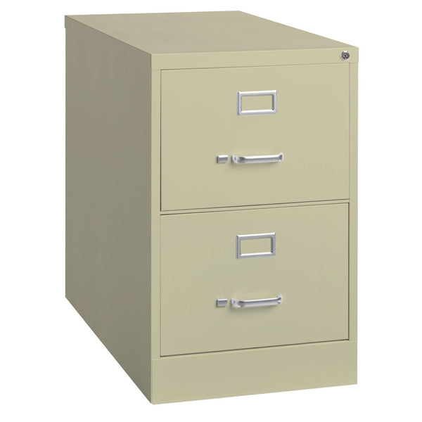 OfficeSource Steel Vertical File Collection 2 Drawer Vertical File Cabinet, 26.5" Deep, Letter (OSV2LT26H)