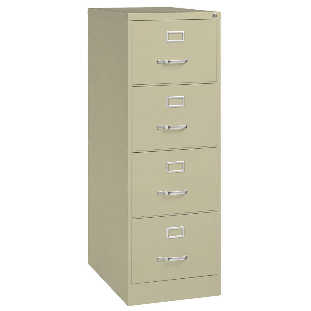 OfficeSource Steel Vertical File Collection 4 Drawer Vertical File Cabinet, 25" Deep, Legal (OSV4LG25)