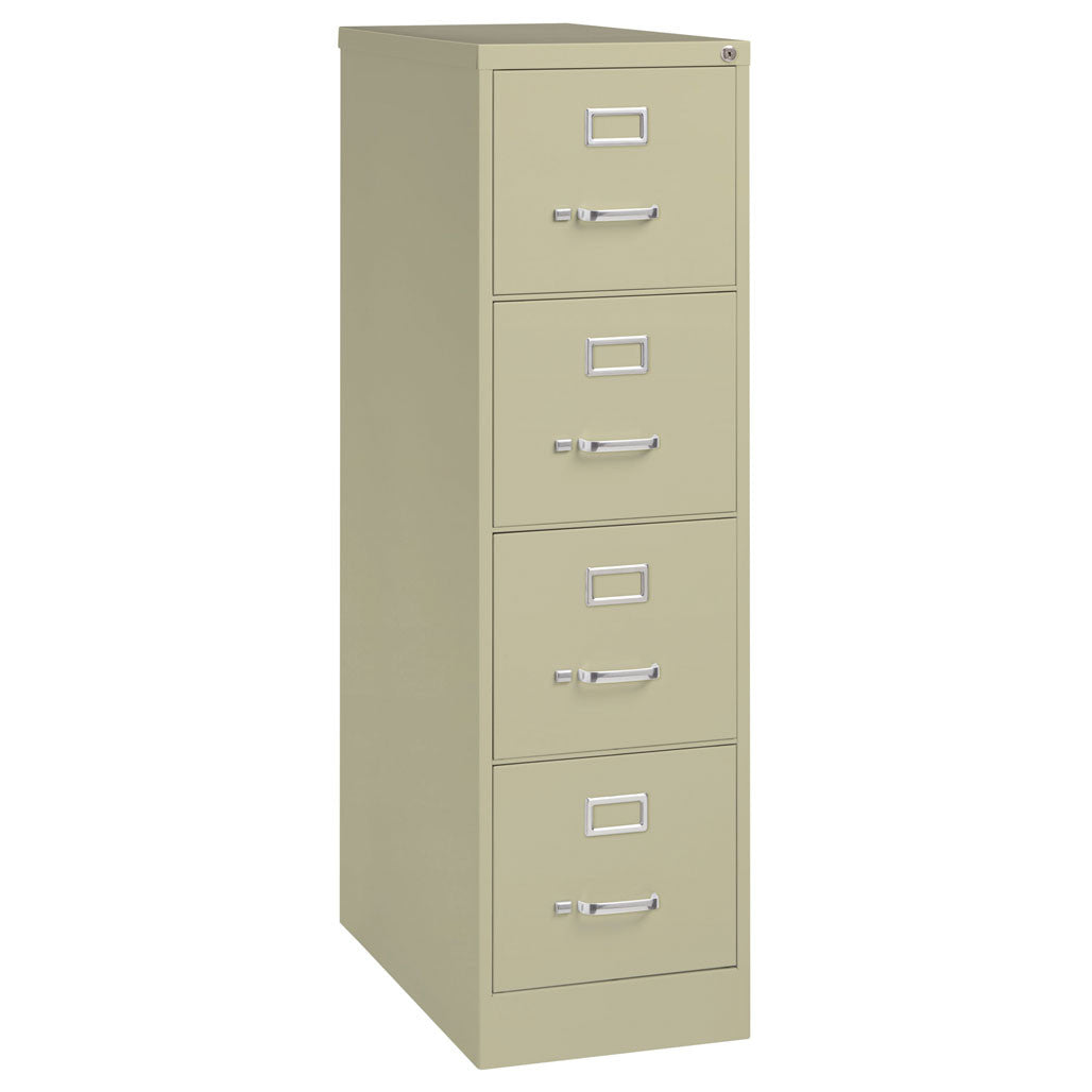 OfficeSource Steel Vertical File Collection 4 Drawer Vertical File Cabinet, 25" Deep, Letter (OSV4LT25)
