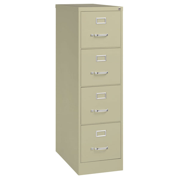 OfficeSource Steel Vertical File Collection 4 Drawer Vertical File Cabinet, 25" Deep, Letter (OSV4LT25)