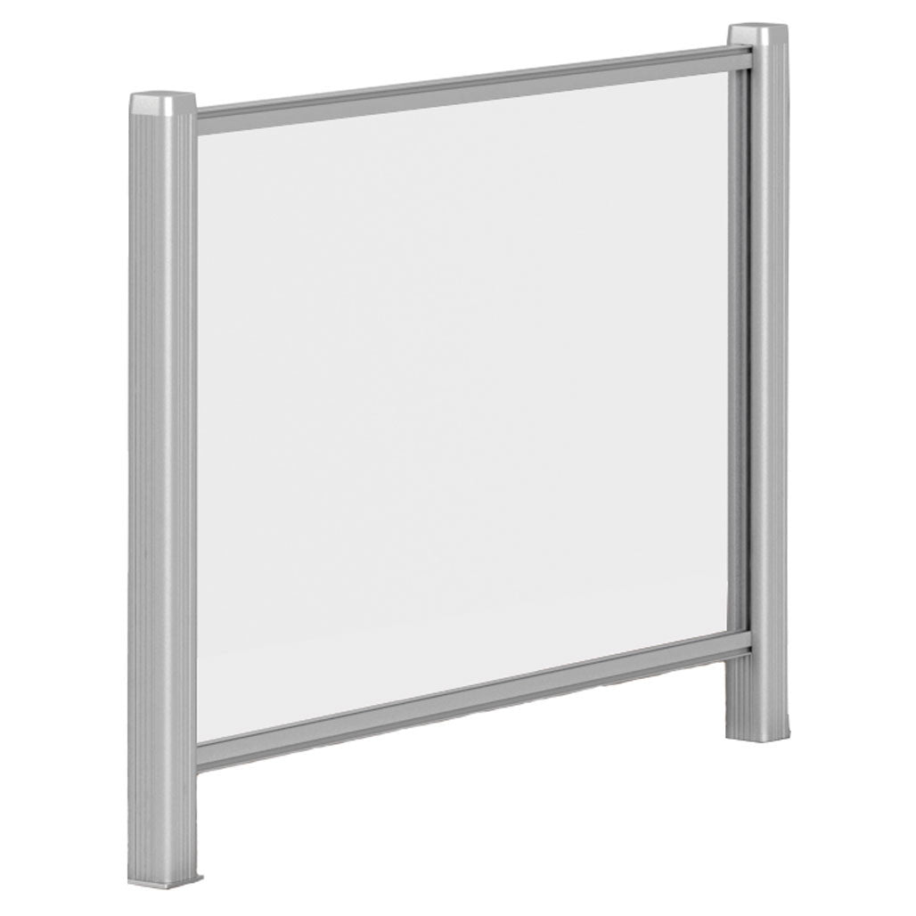 OfficeSource Borders II Clear Acrylic Panel w/ Transaction Spacing - 48"W x 36"H (CABTS3648SI)