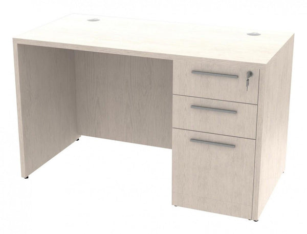 Small Laminate Office Desk with Drawers – view 1