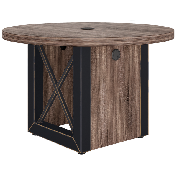 OfficeSource Riveted 48" Round Conference Table Top (HIC48RDB)