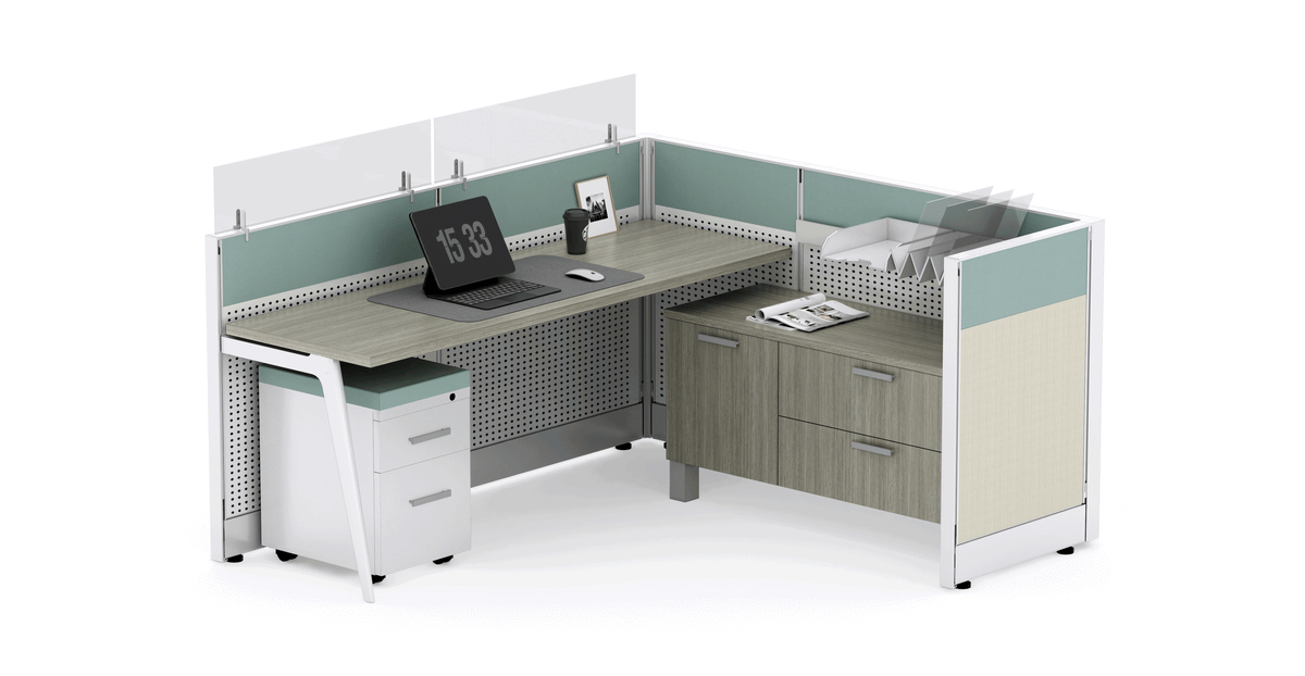 Friant Novo 6X6 Cubicle Workstation – Friant typical FH-1000 layout