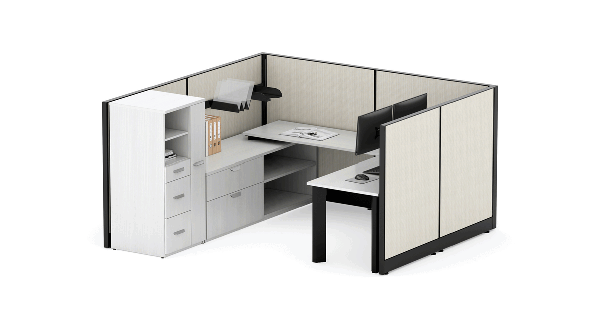 Friant Novo 8.5X8.5 Cubicle Workstation – Friant typical FH-1007 layout