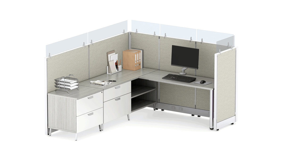 Friant Novo 8.5x7.5 cubicle workstation – Friant typical FH-1008 layout