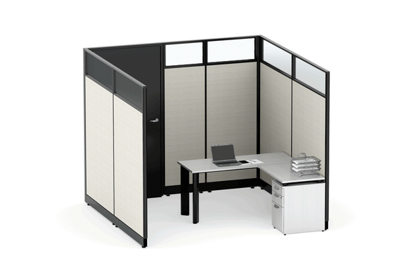 Friant Novo private workstation with glass uppers – Friant typical FH-1010 layout