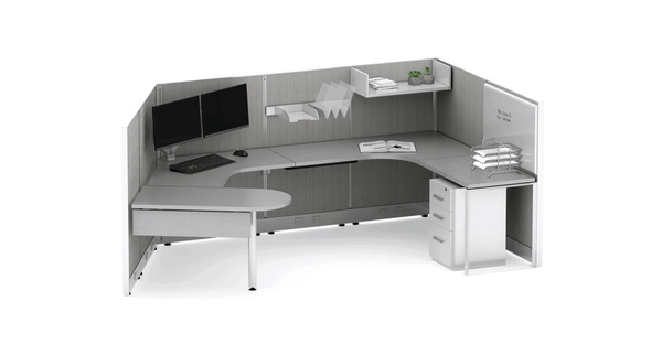 Friant Novo laminate privacy station – typical layout