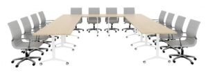 U Shaped Training Table Set