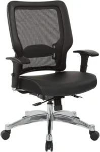 Office Star Space Seating® Black Vertical Mesh Back Chair [63-E3T17C63C]